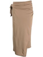 Wolford jupe portefeuille The Origami-Drape - Marron - thumbnail