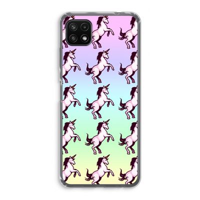Musketon Unicorn: Samsung Galaxy A22 5G Transparant Hoesje