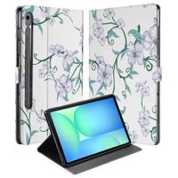 Tablet Book Case Blossom White Samsung Galaxy Tab S10 FE | Tab S9 FE Tablet Book Case Blossom White Samsung Galaxy Tab S10 FE | Tab S9 FE