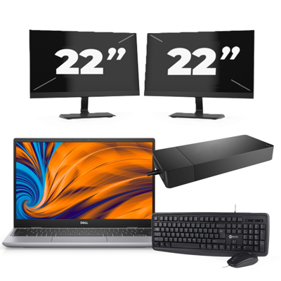 Dell Latitude 3320 - Intel Core i5-11e Generatie - 14 inch - 8GB RAM - 256GB SSD - Windows 11 Home + 2x 22 inch Monitor Dell Latitude 3320 - Intel Core i5-11e Generatie - 14 inch - 8GB RAM - 256GB SSD - Windows 11 Home + 2x 22 inch Monitor