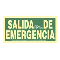 Bord Normaluz Salida de emergencia PVC 30 x 15 cm