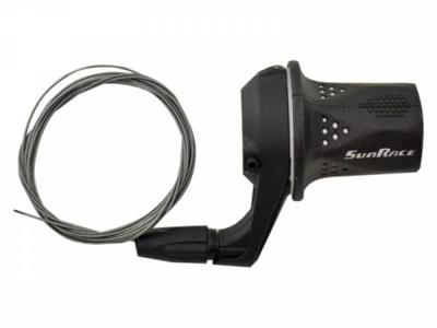 SunRace draaiversteller rechts 7S 2100 mm derailleur grijs