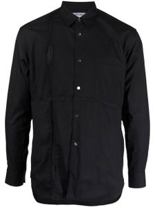 Comme Des Garçons Shirt chemise en coton à empiècements - Noir