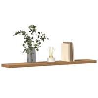 Wandschappen 4 st 60x10x1,5 cm bewerkt hout artisanaal eiken