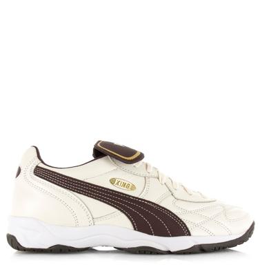 PUMA King Indoor warm white chocolate Leer Unisex