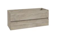 Onderkast BWS Lyanna 120x46 cm 2 Laden 2 Uitsparingen Grijs Eiken
