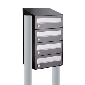 Allux Hive Set 1-Breed, 4-Hoog Met Dak Op Statief Antraciet - 40030065_1x4ds