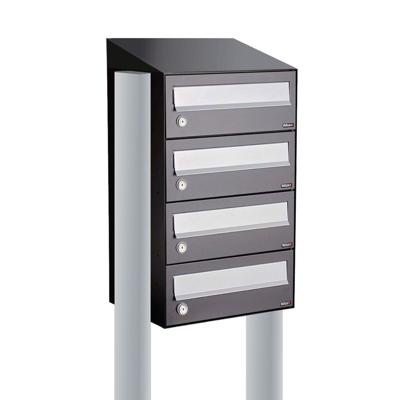 Allux Hive Set 1-Breed, 4-Hoog Met Dak Op Statief Antraciet - 40030065_1x4ds