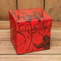 Bonbon doosjes - Chocolade doosje - Rood bloem - 24 stuks