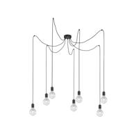 Artdelight 7-lichts hanglampSpin zwart - HL SPIN-7L-225 ZW