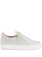 Giuseppe Zanotti baskets Frankie à fini brillant - Blanc