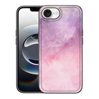 Kleurrijke Telefoonhoesje iPhone 16e Pink Purple Paint