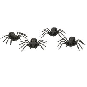 Nep/namaak spinnen - 4x - 10 cm - Halloween/Horror dieren - Plastic