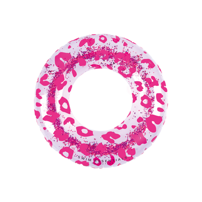 Luxe Zwemband Glitter Roze Panterprint (90cm)