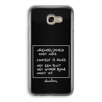 Mijn Motto's: Samsung Galaxy A5 (2017) Transparant Hoesje