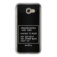 Mijn Motto's: Samsung Galaxy A5 (2017) Transparant Hoesje