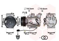 Van Wezel Airco compressor 2500K275 - thumbnail