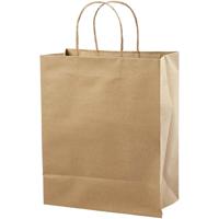 Creativ Company Papieren zakken, h: 33 cm, b: 26x13 cm, 125 gr, bruin, 10 stuk/ 1 doos