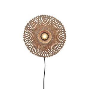 GOOD&MOJO Kalimantan Wandlamp Rond - Ø30cm - Bamboe