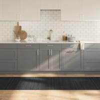 VidaXL Vloerkleed rechthoekig 80x1000 cm bamboe grijs