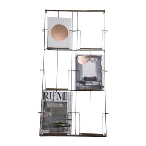 Madam Stoltz tijdschriftenrek oud messing 97 x 53