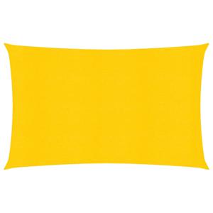 Zonnezeil 160 g/m rechthoekig 5x7 m HDPE geel