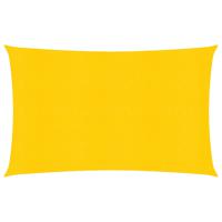 Zonnezeil 160 g/m rechthoekig 5x7 m HDPE geel - thumbnail