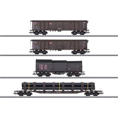 Märklin 46915 H0 4-delige goederenwagen-set van de DB AG, MHI