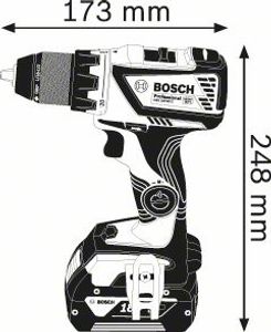 Bosch Blauw GSR 18V-60 C Professional Accuschroefboormachine 4.0Ah Li-ion - 0615990J45
