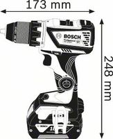 Bosch Blauw GSR 18V-60 C Professional Accuschroefboormachine 4.0Ah Li-ion - 0615990J45 - thumbnail