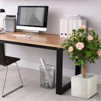 Kunstroos op stam 75cm - roze