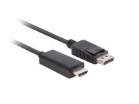 Lanberg CA-DPHD-11CC-0050-BK tussenstuk voor kabels DisplayPort HDMI Zwart