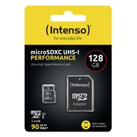 Intenso 128GB microSDXC Performance microSD-kaart 128 GB Class 10 UHS-I Waterdicht - thumbnail