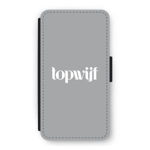 Topwijf Grijs Wit: iPhone 11 Pro Flip Hoesje
