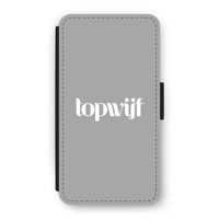 Topwijf Grijs Wit: iPhone 11 Pro Flip Hoesje