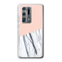 A touch of peach: Huawei P40 Pro Plus Transparant Hoesje