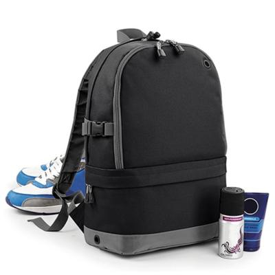 Bagbase Rugtas - zwart - 18 liters - 44x31x16 cm - rugzak met laptop vak - schooltas