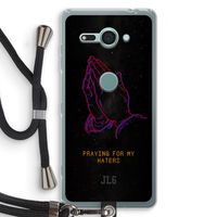 Praying For My Haters: Sony Xperia XZ2 Compact Transparant Hoesje met koord