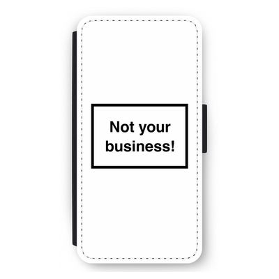 Not your business: iPhone 12 Pro Max Flip Hoesje