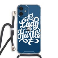 Hustle Lady: iPhone 12 Transparant Hoesje met koord