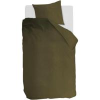 Dekbedovertrek Cotton Uni Olive Green 140x200/220