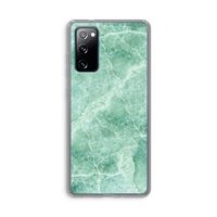 Groen marmer: Samsung Galaxy S20 FE / S20 FE 5G Transparant Hoesje
