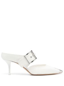 Alexander McQueen mules à bout pointu - Blanc