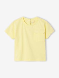 T-shirt baby met korte mouwen fluoriserend geel