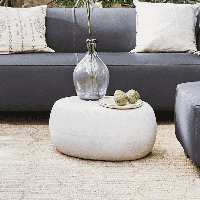 vtwonen Bijzettafel 'Pebble' Betonlook, 65 x 49cm