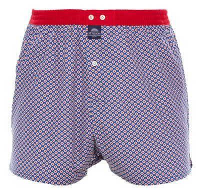 McAlson Boxer met binnenbroek printje blauw