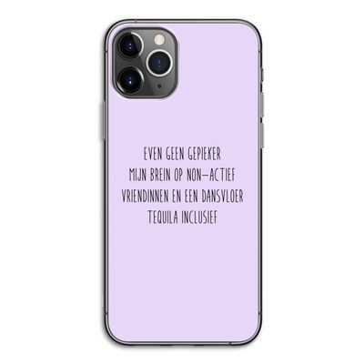 Tequila: iPhone 11 Pro Transparant Hoesje