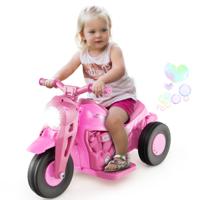 6V Bellenauto voor Kinderen Elektrische Kindermotor met Bellenmaker / Muziekknop / Vlampatroon / Ledkoplamp Geschikt voor Kinderen 3+