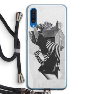 House: Samsung Galaxy A50 Transparant Hoesje met koord