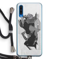 House: Samsung Galaxy A50 Transparant Hoesje met koord